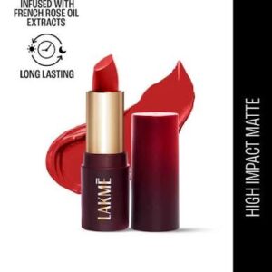 Lakme Cushion Matte Lipstick Cr5 Red Blaze 4.5G